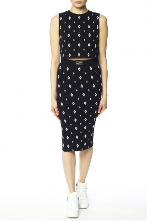 Logo-embroidered pencil skirt, zdjęcie 2 Logo-embroidered pencil skirt od Marcelo Burlon